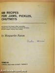 500 Recipes for Jams, Pickles, Chutneys