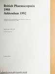 British Pharmacopoeia 1988 - Addendum 1992
