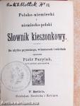 Polsko-niemiecki i niemiecko-polski Slownik kieszonkowy (gótbetűs)