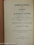 De Saussure Czézárnak II. Rákóczi Ferencz fejedelem udvari nemesének törökországi levelei 1730-39-ből és följegyzései 1740-ből