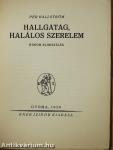 Hallgatag, halálos szerelem