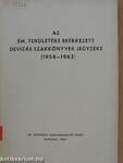 Az ÉM. területére beérkezett devizás szakkönyvek jegyzéke (1958-1963)