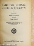 Fabriczy Kornél kisebb dolgozatai