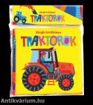 Zörgős textilkönyv - Traktorok