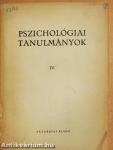 Pszichológiai tanulmányok IV.