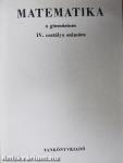 Matematika IV.