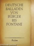 Deutsche Balladen von Bürger bis Fontane