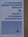 A Tudományos Ismeretterjesztő Társulat VI. küldöttgyűlésének dokumentumai