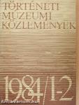 Történeti Múzeumi Közlemények 1984/1-2.