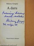 A daru (dedikált példány)