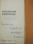 Szegények krónikája (dedikált példány)