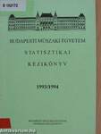 Budapesti Műszaki Egyetem statisztikai kézikönyv 1993/1994