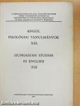 Angol filológiai tanulmányok XIII.