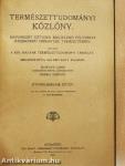 Természettudományi Közlöny 1921. január-december/Pótfüzetek a Természettudományi Közlönyhöz 1921. január-december