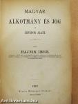 Magyar alkotmány- és jogtörténelem I.