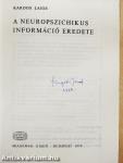 A neuropszichikus információ eredete