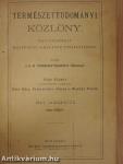 Természettudományi Közlöny 1897. január-december/Pótfüzetek a Természettudományi Közlönyhöz 1897. január-december