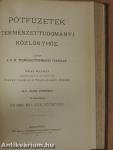 Természettudományi Közlöny 1898. január-december/Pótfüzetek a Természettudományi Közlönyhöz 1898. január-december