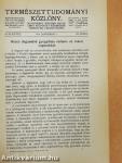 Természettudományi Közlöny 1914. január-december/Pótfüzetek a Természettudományi Közlönyhöz 1914. január-december