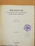 Dolgozatok a M. Kir. Ferencz József-Tudományegyetem Régiségtudományi Intézetéből XIV.