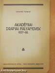Akadémiai drámai pályaművek 
