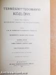 Természettudományi Közlöny 1908. január-december/Pótfüzetek a Természettudományi Közlönyhöz 1908. január-december