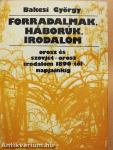 Forradalmak, háborúk, irodalom