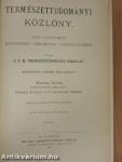 Természettudományi Közlöny 1900. január-december/Pótfüzetek a Természettudományi Közlönyhöz 1900. január-december
