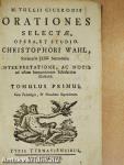 Orationes selectae, opera, et studio I.