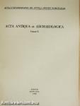 Acta Antiqua et Archaeologica Tomus X.