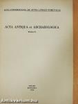 Acta Antiqua et Archaeologica Tomus X.
