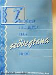 Tanulmányok a mai magyar nyelv szövegtana köréből