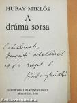 A dráma sorsa (dedikált példány)