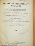 Természettudományi Közlöny 1934. január-december/Pótfüzetek a Természettudományi Közlönyhöz 1934. január-december
