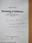Közösség és költészet (dedikált példány)