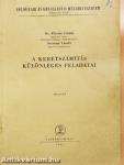 A keretszámítás különleges feladatai