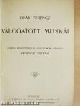 Deák Ferencz válogatott munkái