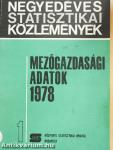 Mezőgazdasági adatok 1978/1.