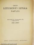 Gróf Széchenyi István naplói
