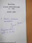 Családszótár A-SZ (dedikált példány)