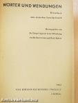 Wörter und Wendungen