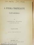 A fizika története életrajzokban II. (töredék)