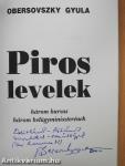Piros levelek (dedikált példány)