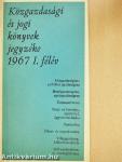 Közgazdasági és jogi könyvek jegyzéke 1967 I. félév
