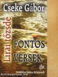 Lírai tőzsde: Fontos versek