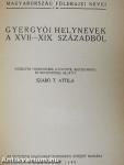Gyergyói helynevek a XVII-XIX. századból