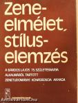 Zeneelmélet, stíluselemzés