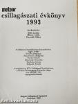 Meteor csillagászati évkönyv 1993