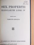 Sex. Propertii Elegiarum Libri IV.