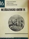 Mezőgazdasági adatok III. 1966